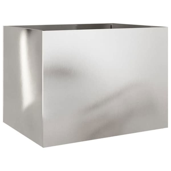 Maison Exclusive - Silverfärgad kruka 62x47x46 cm rostfritt stål