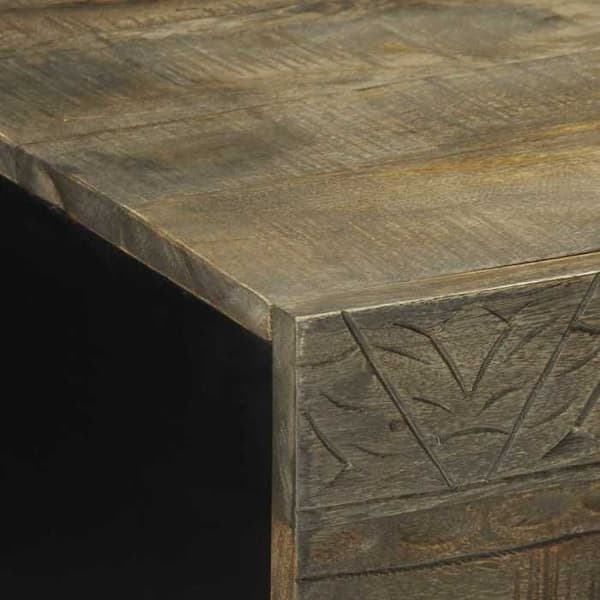 Maison Exclusive - Vaalea harmaa sohvapöytä 100x54x40 cm mangopuusta