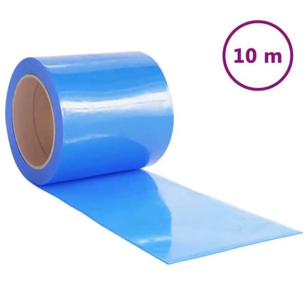 Dørgardin - Eksklusivt Hus - Blå - PVC - 200 x 1,6 mm Blå