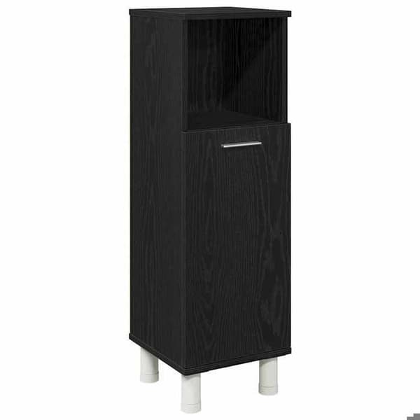 Maison Exclusive - Badeværelsesskab Sort eg 30 x 30 x 95 cm svart ek