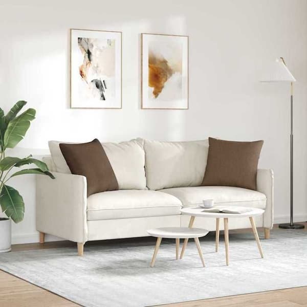 Maison Exclusive - Soffkuddar 2 st tyg Brun 50 x 50 cm brun