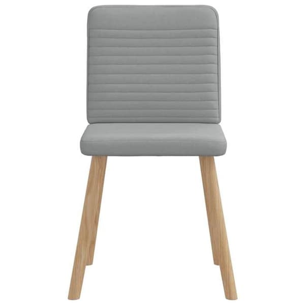 Maison Exclusive - Matstolar set om 4 ljusgrå tyg
