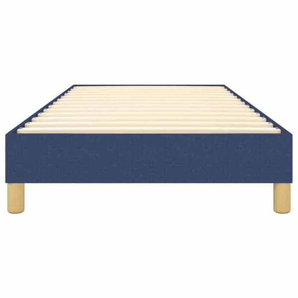 Maison Exclusive - Sängram med ribbor blå 80x200 cm tyg blå