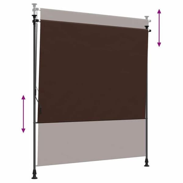 Maison Exclusive - Utomhus Rullande Butik Brun 150 x 270 cm