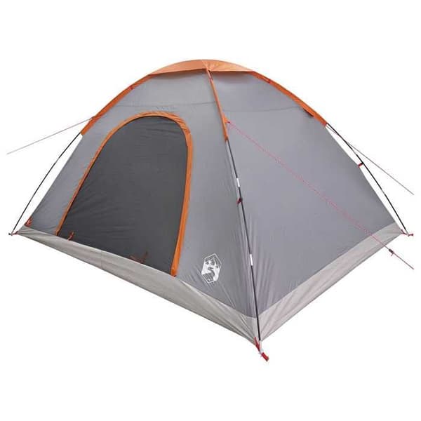 Maison Exclusive - Campingtelt til 6 personer Grå og orange