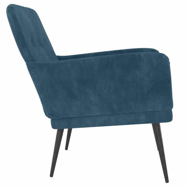 Maison Exclusive - Blå Fåtölj 62x79x79 cm Sammet Blå
