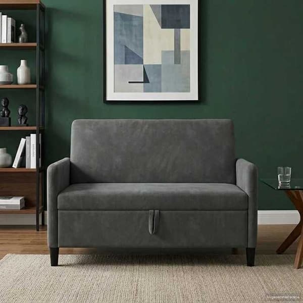 Maison Exclusive - Sofa med opbevaring Mørkegrå 122 x 78 x 87 cm Polyester