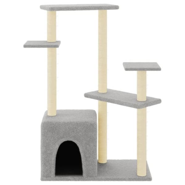 Maison Exclusive - Kattekradse med lys grå sisal 107,5 cm ljusgrått