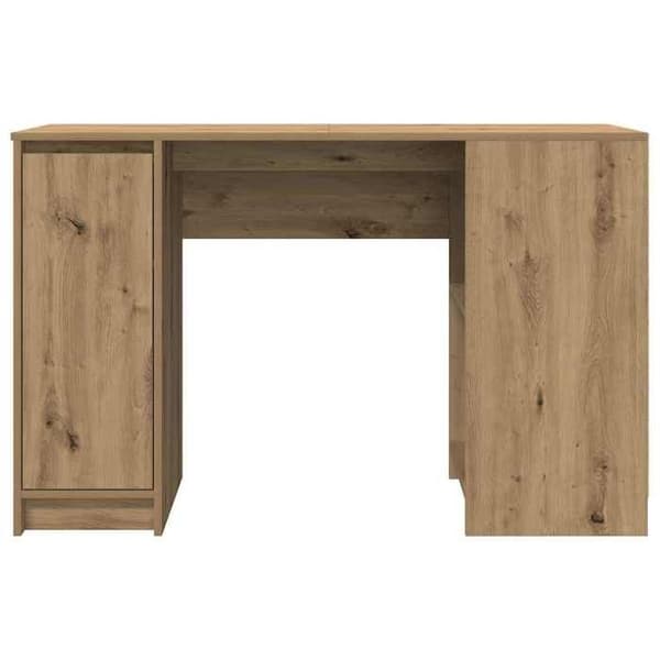 Maison Exclusive - Håndlavet egetræskontor 120x42x76 cm ingeniørtræ