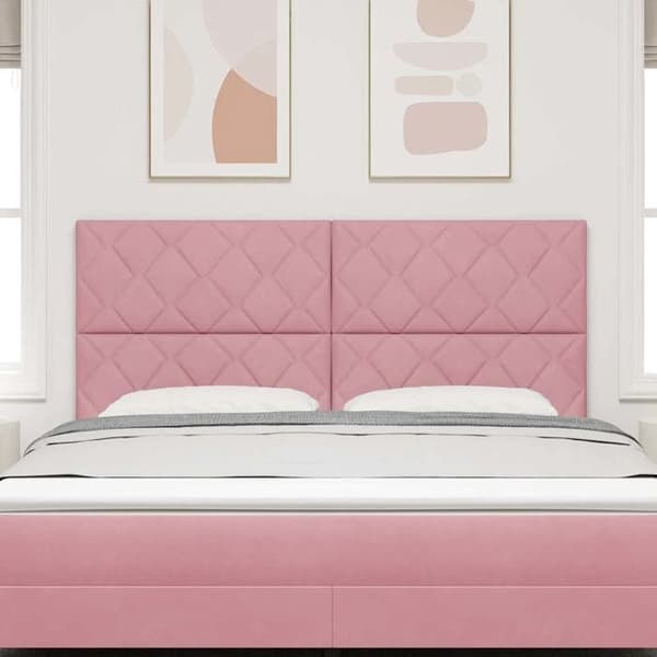 Maison Exclusive - Sänggavel Rosa 180 cm Sammet