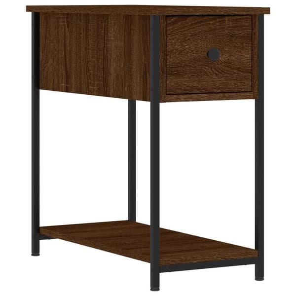 Maison Exclusive - Natborde 2stk egetræ brun 30x60x60cm ingeniørtræ Brun ek