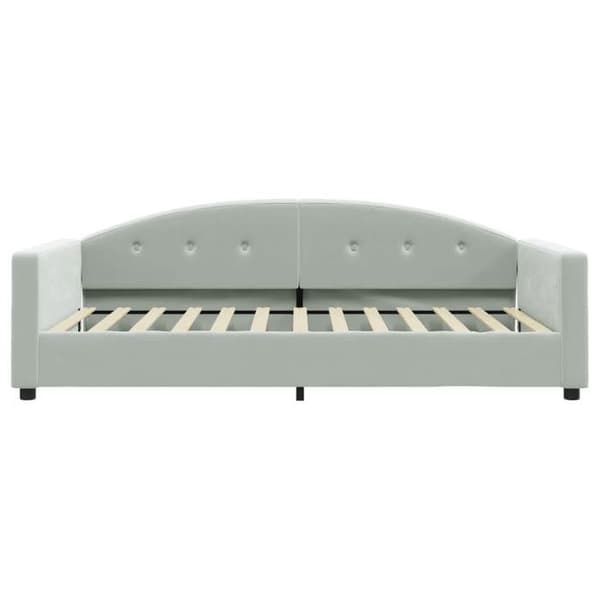 Maison Exclusive - Dagbädd med ljusgrå madrass 100x200 cm sammet