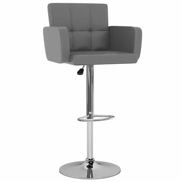 Maison Exclusive - Barstolar set om 2 grå konstläder