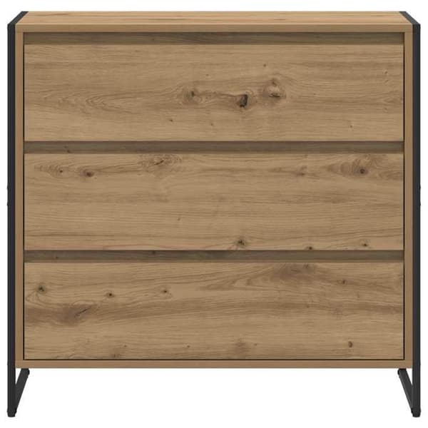 Maison Exclusive - Buffet Eg håndværk 79 x 36 x 75,5 cm Ingeniørtræ