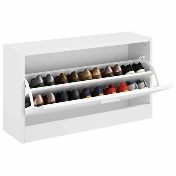 Maison Exclusive - Kengäteline 80x24x45 cm Valkoinen Vit