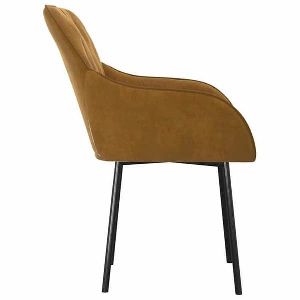 Maison Exclusive - Ruokatuolit 2 kpl Ruskea Sametti