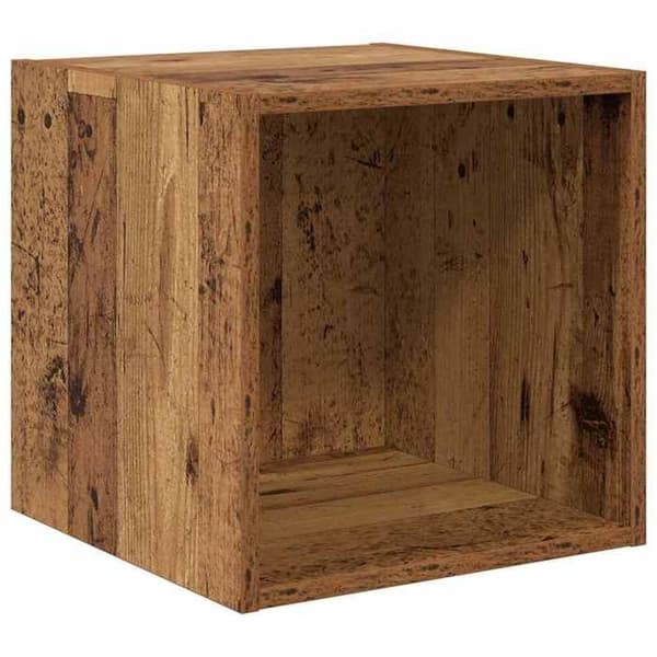 Väggmöbel - EXKLUSIV HEM - 37 x 37 x 37 cm - Ingenjörsträ - Brun - Rektangulär