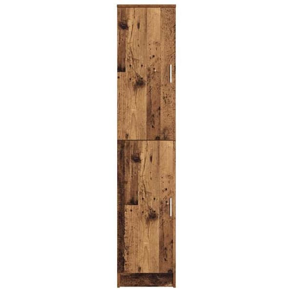 Buffé hög - EXKLUSIVT HUS - Rektangulär modell - Ingenjörsträ - Brun - 35x39x168 cm