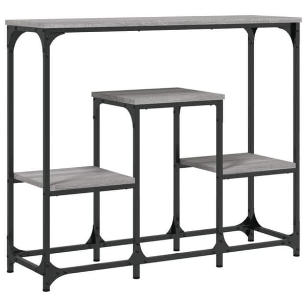 Maison Exclusive - Consolebord sonoma grå 89,5x28x76 cm ingeniørtræ