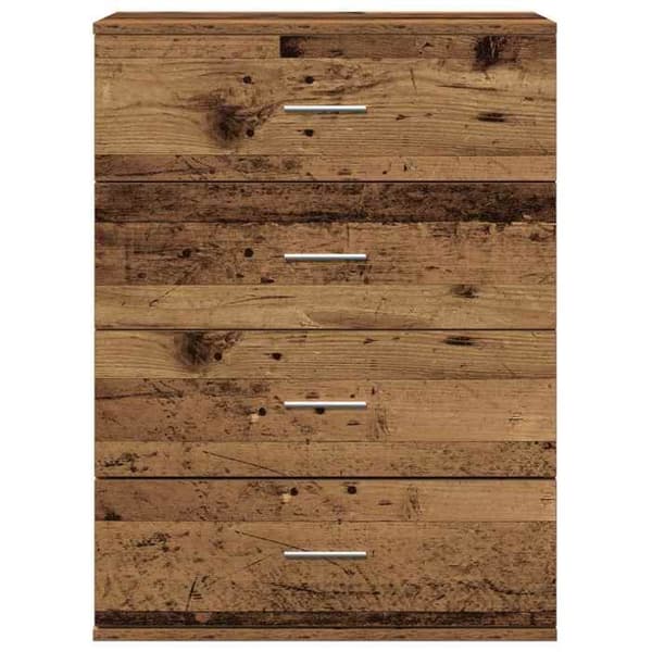 Maison Exclusive - Buffé i gammalt trä 60 x 39 x 80 cm Ingenjörsträ brun