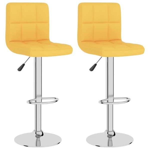 Maison Exclusive - Barstolar set om 2 senapsgul tyg