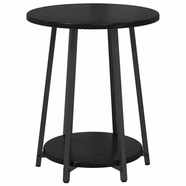 Maison Exclusive - Sæt af 2 sideborde Sort eg 50 x 50 x 51 cm svart ek