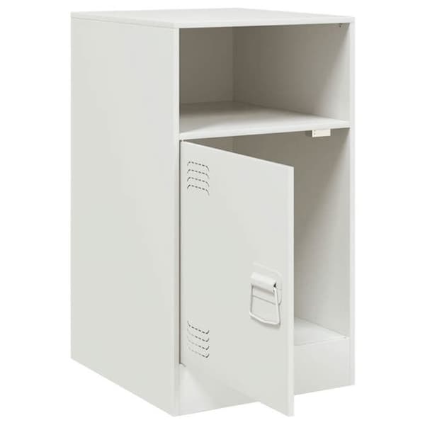 Maison Exclusive - Sängbord 2 st vit 34,5x39x62 cm stål