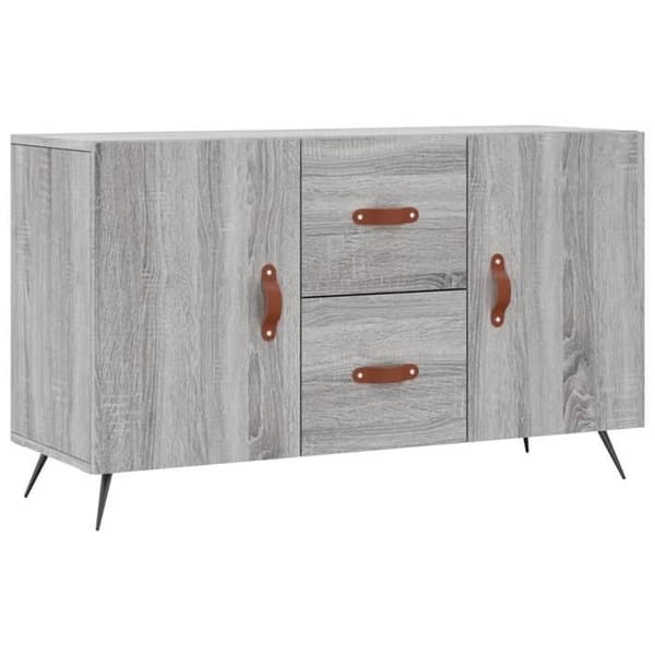 Maison Exclusive - Buffé Sonoma grå 100x36x60 cm ingenjörsträ Sonoma grå