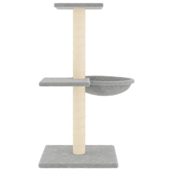 Maison Exclusive - Kattekradse med lys grå sisal 72 cm ljusgrått