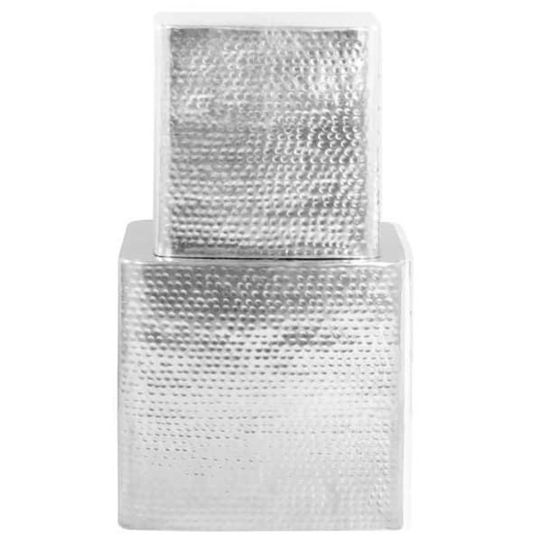 Maison Exclusive - 2 st soffbord i aluminium silver silver-