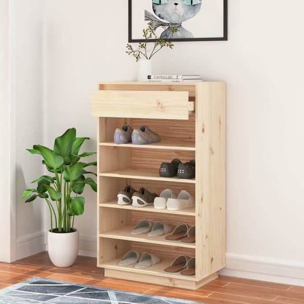 Maison Exclusive - Kengäteline 60x34x105 cm Massiivipuu