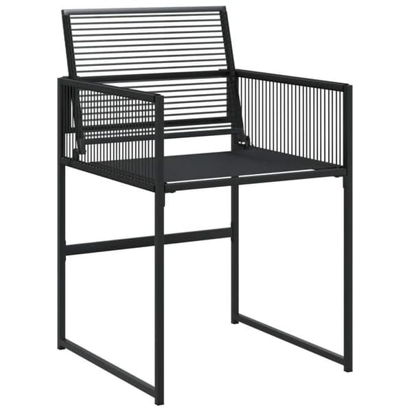 Maison Exclusive - Trädgårdsset 5 delar Svart Flätad Resin Sort