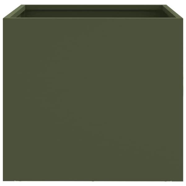 Maison Exclusive - Olivgrön kruka 32x30x29 cm stål