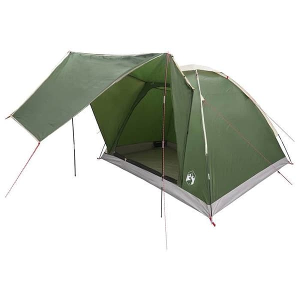 Maison Exclusive - Campingtelt til 4 personer Grøn Polyester og Stål