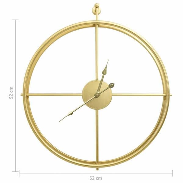 Maison Exclusive - Kultainen seinäkello 52 cm Rautaa gyllene