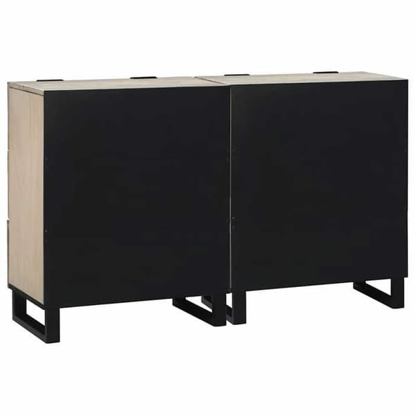 Buffé - EXKLUSIVT HUS - Bufféset 2 delar - Vit - 120x33x75 cm - Massivt mangoträ Vit