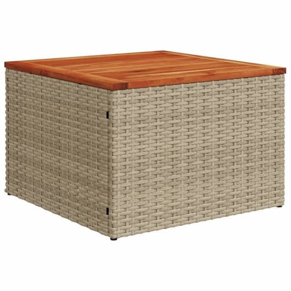 Maison Exclusive - Trädgårdsmöbler och kuddar 10 st blandning beige flätad resin