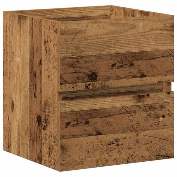 Maison Exclusive - Badeværelsesvaskeskab i sort eg 41 x 39 x 62 cm svart ek