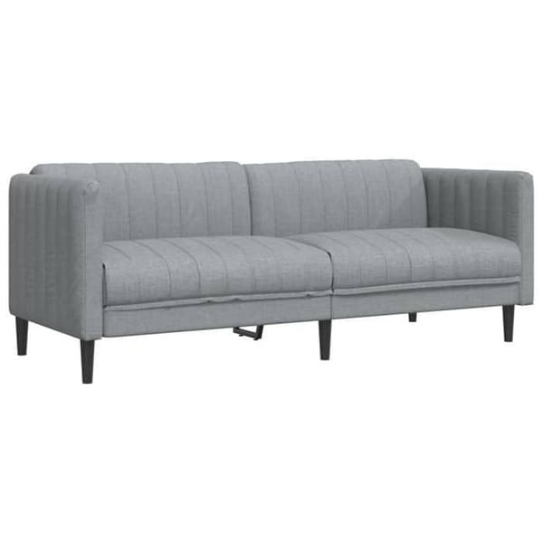 Maison Exclusive - 3-personers sofa i lysegrå stof