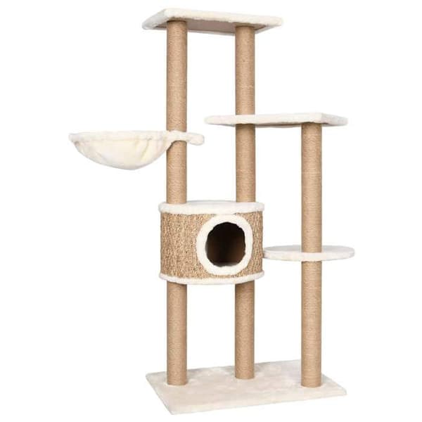 Maison Exclusive - Kattträd med klösträ för 126 cm Havsörter beige