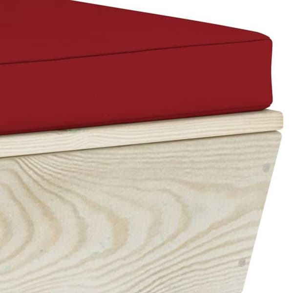 Sofa palette 2 pladser - MAISON EXCLUSIVE - Furu træ - Polyester puder - Tykt polstring - Til haven