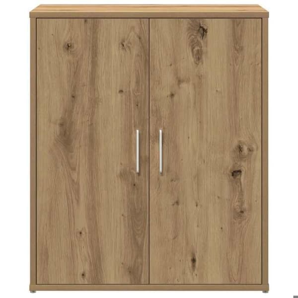 Maison Exclusive - Buffet i massivt egetræ 60 x 31 x 70 cm ingeniørtræ