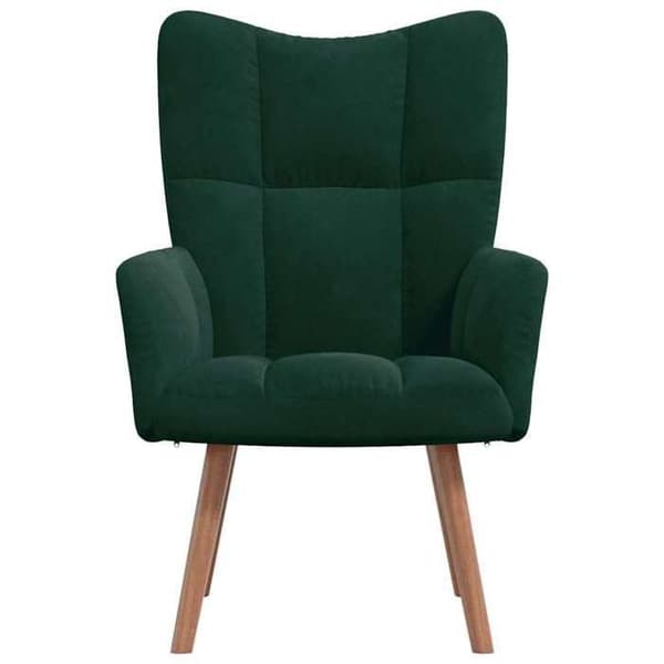 Maison Exclusive - Mørkegrøn Velour Relax stol