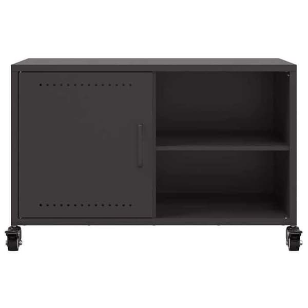 Maison Exclusive - Sort TV-møbel 68x39x43,5 cm stål Svart