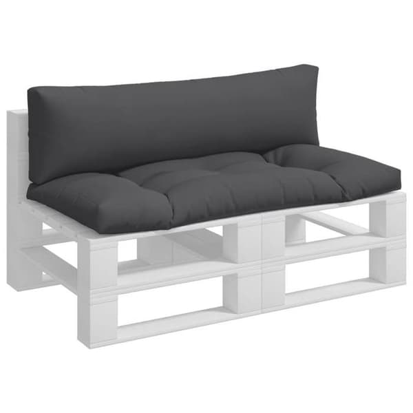 Maison Exclusive - Pallet puder sæt af 2 antracit stof