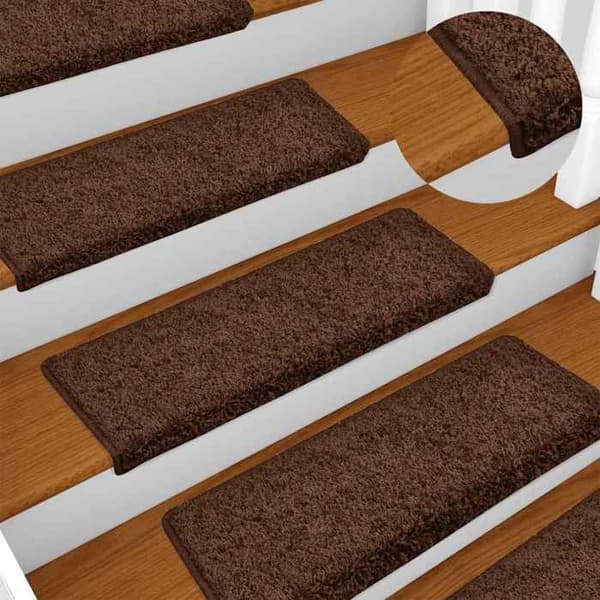 Maison Exclusive - Trappmatta 30 delar 65 x 21 x 4 cm Brun Rektangulär kant