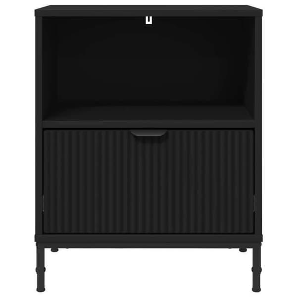 Maison Exclusive - Yöpöytä 2 osaa Musta 49 x 36 x 61 cm
