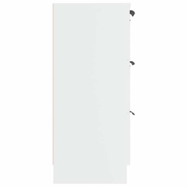 Maison Exclusive - Buffé Vit 60x30x70 cm Ingenjörsträ