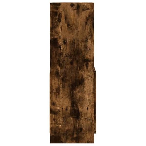 Maison Exclusive - Buffé hög ek rökt 63x33x100 cm ingenjörsträ