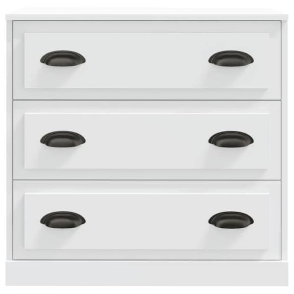 Maison Exclusive - Buffé vit 70x35,5x67,5 cm ingenjörsträ